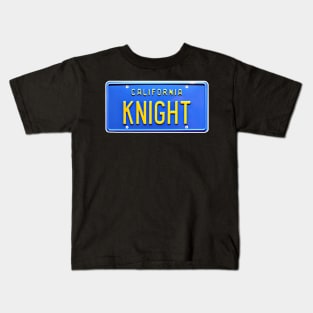 Knight Rider KITT Car License Plate Kids T-Shirt